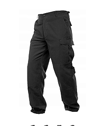 Штани армійські BDU Mil-Tec чорний Rip-stop Німеччина