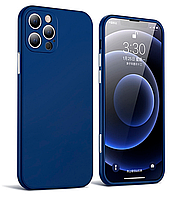 Чехол-накладка Plastic Case Glass 360° Full Coverage для Apple iPhone 13 Pro Max (blue)