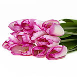 Тюльпани штучні букет оберемок, 36 см, рожевий (190799), фото 2