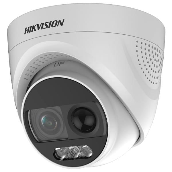 2 Мп ColorVu Turbo HD відеокамера Hikvision з PIR датчиком і сиреною DS-2CE72DFT-PIRXOF (2.8 мм)
