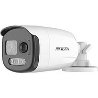 2 Мп ColorVu Turbo HD відеокамера Hikvision з PIR датчиком і сиреною DS-2CE12DFT-PIRXOF (2.8 ММ)