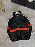 Вітровка чоловіча куртка чорна з червоним демісезонним осінням весна Туреччина, фото 6
