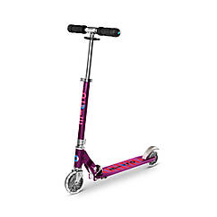Дитячий Самокат MICRO серії Sprite LED складний – Фіолетовий SA0219