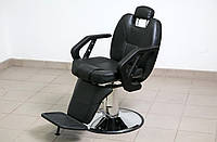 Кресло парикмахерское мужское для Барбершопа BARBER A-8049 черное.