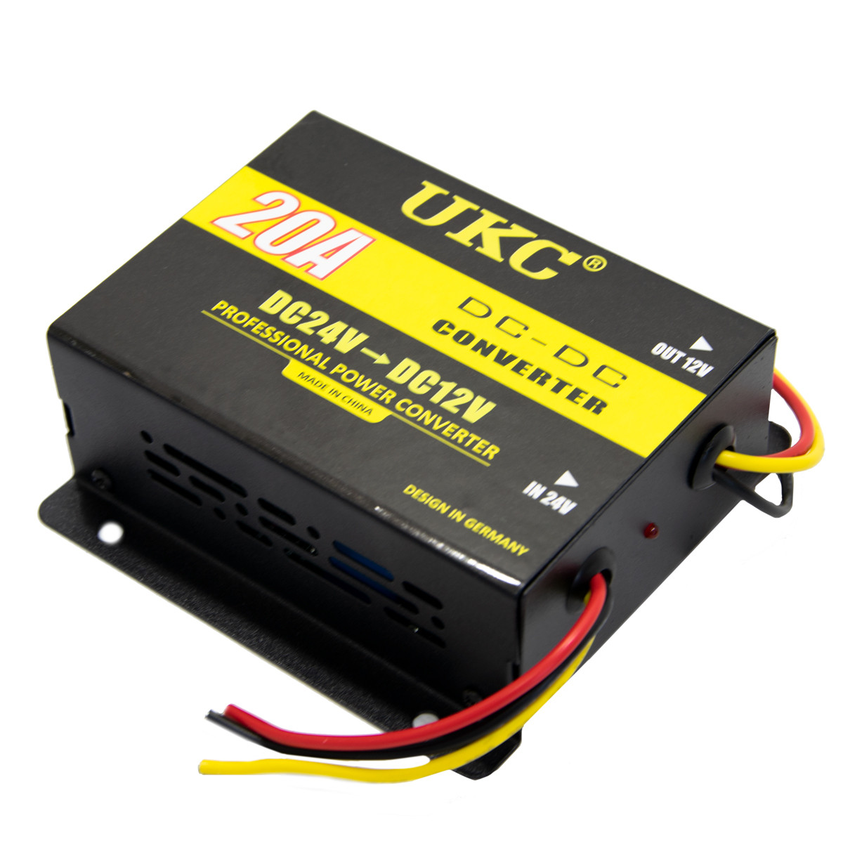 Преобразователь напряжения "UKC DDC-20A" DC/DC 24v-12v 20A, понижающий преобразователь инвертор в машину (TS) - фото 3 - id-p1604262515