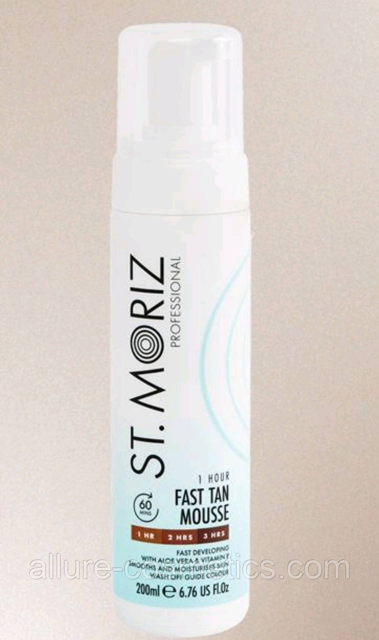 Автобронзат-мусс для експрес засмаги St.Moriz Fast Tan mousse 200мл