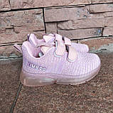 Кросівки дитячі KJ23-2P фіолетовий/рожевий (світяться), фото 2