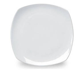 Тарілка порцелянова обідня квадратна Wilmax 220-220 мм Колір білий 991260