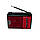 Радиоприемник Golon RX A08 Красный, радио на батарейках, FM-AM приемник | fm радіоприймач (NV), фото 3