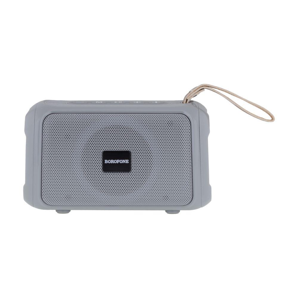 Портативна Bluetooth колонка Borofone BR17, Сірий, фото 1