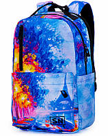 Рюкзак шкільний для дівчинки підлітка 4-7 клас кольоровий SkyName 77-10