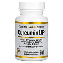 Комплекс із куркуміном California GOLD Nutrition "CurcuminUP" протизапальний (30 капсул)