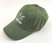 Кепка бейсболка мужская Adidas 56-60 размер катоновая зелёный (ББ402), фото 1
