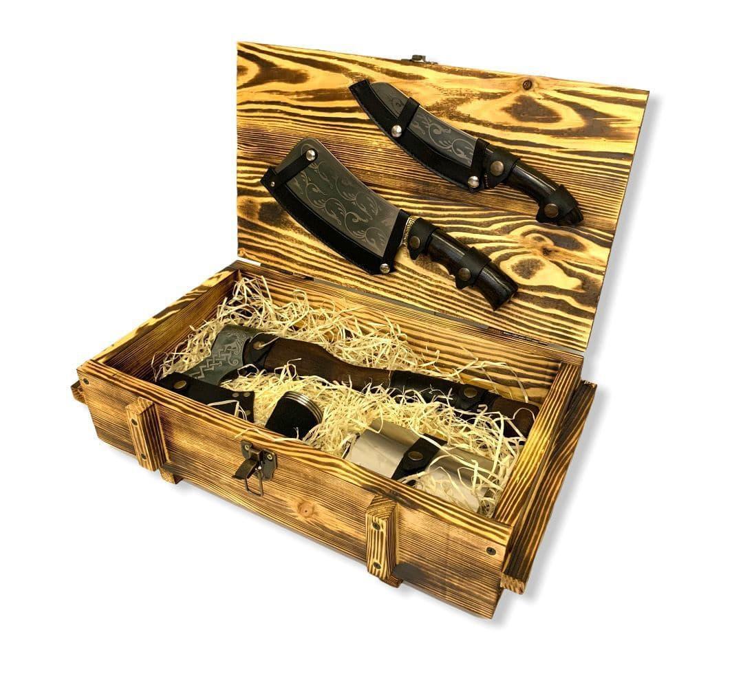 Подарочный набор "Выживший"  в деревянной коробке