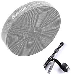 Липучка органайзер для дротів Baseus Rainbow Circle (3m). Gray