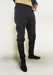 Спортивные мужские штаны на флисе Джогеры с манжетами S, M, L, XL, XXL