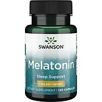 Swanson Melatonin Sleep Support Мелатонін підтримка здорового сну , 1 мг 120 капсул