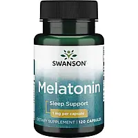 Swanson Melatonin Sleep Support 1 мг поддержка здорового сна, 120 капсул