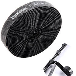 Липучка органайзер для дротів Baseus Rainbow Circle (3m). Black