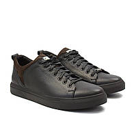 Кросівки чоловічі чорна шкіра демісезонне взуття великих розмірів Rosso Avangard Fuoco Floto Black Brown BS