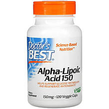 Альфа-ліпоєва кислота Doctor's Best "Alpha Lipoic Acid" 150 мг (120 капсул)