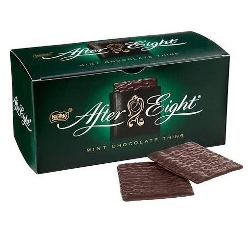 Шоколад чорний After Eight Halloren Royal Mints з м'ятною начинкою 200 г Німеччина