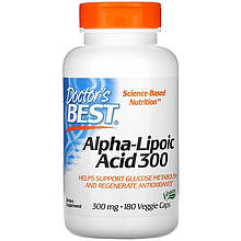 Альфа-ліпоєва кислота Doctor's Best "Alpha Lipoic Acid" 300 мг (180 капсул)