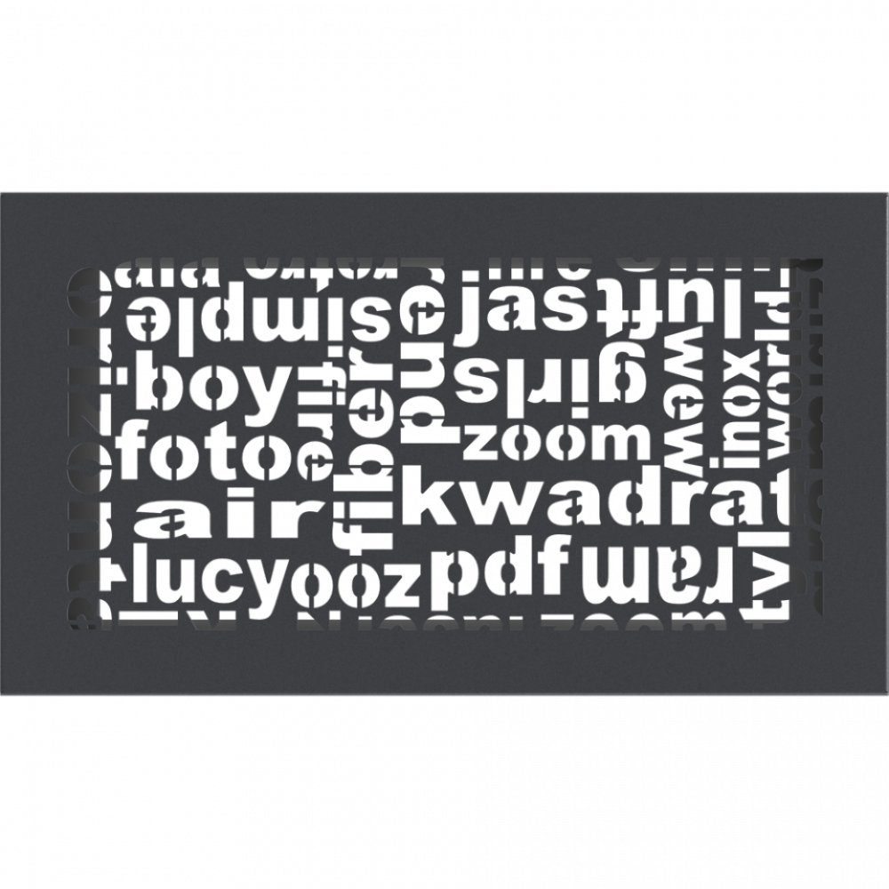 Решітка ABC графітова 17x30