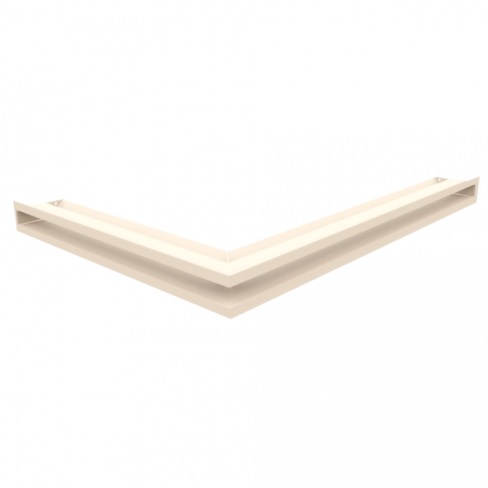 Решітка LUFT кутова права кремова 54,7x76,6x6, фото 1