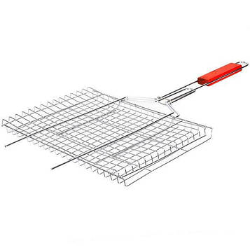 Решітка для гриля та мангала 36*25*2 см