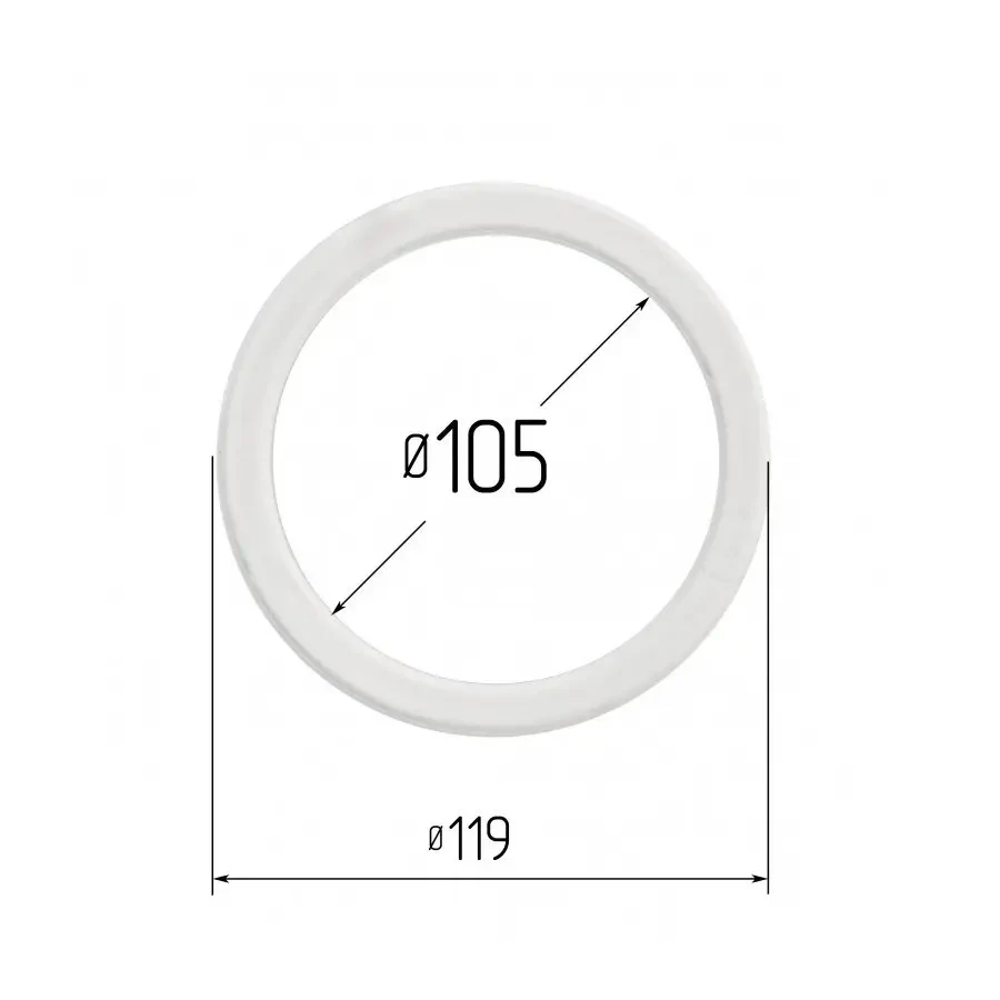 Протекторне термокільце для натяжних стель - діаметр 105 мм (зовнішній 119мм)