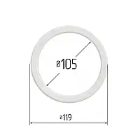 Протекторное термокольцо для натяжных потолков - диаметр 105 мм (наружный 119мм)