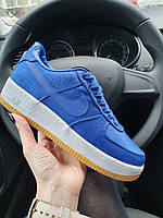 Кроссовки женские синие Nike Air Force 1 (00798)