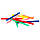 Комплект кольорових клейових стрижнів 7.4 мм*100мм, 12шт INTERTOOL RT-1031, фото 6