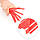 Комплект червоних клейових стрижнів 7.4 мм*200мм, 12шт. INTERTOOL RT-1044, фото 4