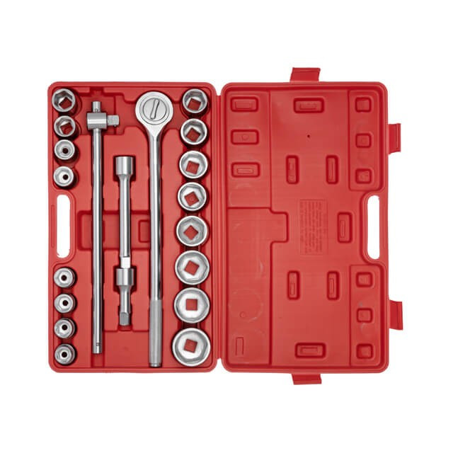 Набір головок та комплектуючих 21ед., 3/4", гол. 6г., 19-50мм INTERTOOL HT-2221