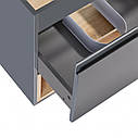 Тумба підвісна Qtap Robin 1000х580х500 GRAPHITE/WHITISH OAK QT1374TPВ1002NGWO, фото 10