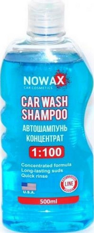 Авто шампунь  500ml  без воска  "Nowax" NX00500 / концентрат 1:100   (18шт/уп)