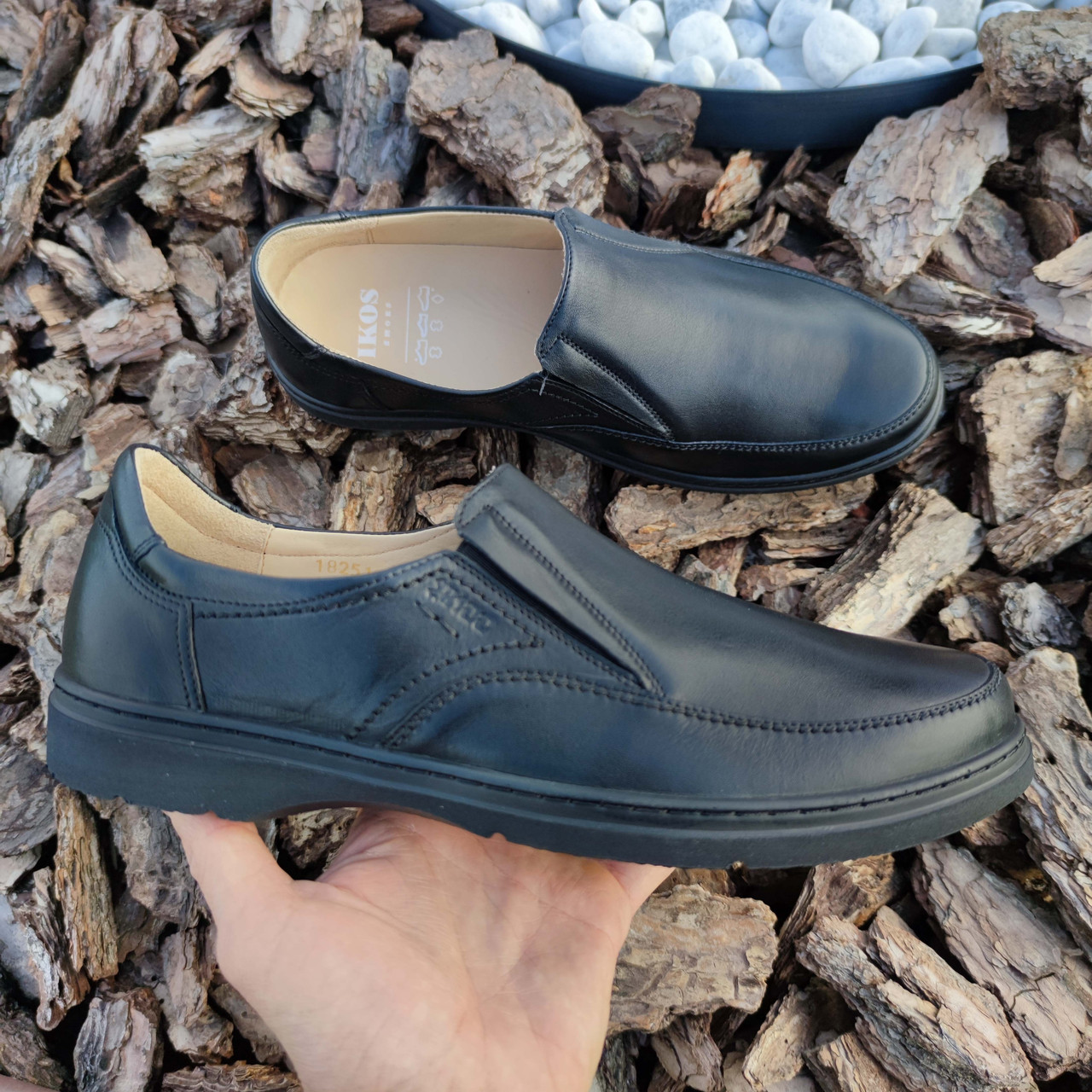 Зручні чоловічі туфлі з шкіри 39 40 41 43 45 розмір, фото 1