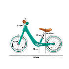 Беговел KiderKraft Rapid Midnight Green, легкий, з надувними колесами, для дітей від 2 років, вага 3,75 кг, фото 5