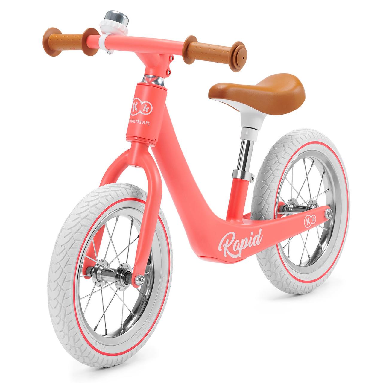 Беговел KiderKraft Rapid Magic Coral, легкий, з надувними колесами, для дітей від 2 років, вага 3,75 кг, фото 1