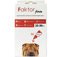 Faktor forte Капли для собак от блох и клещей 5+1 пипеток - 3мл 20-30кг