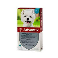 Advantix (Адвантикс) для собак Bayer от 4 кг до 10 кг - 4 пипетки