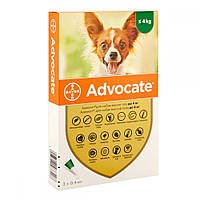 Advocate (Адвокат) Bayer для собак до 4 кг - 3 пипетки