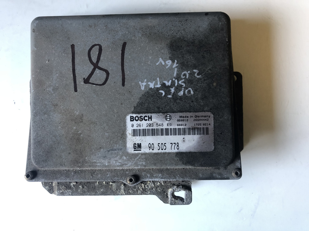 Блок управления двигателем 0261203548 90505778 Opel Sintra 2,2 №181