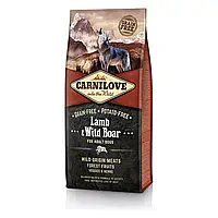 Carnilove Lamb & Wild Boar for Adult Dogs (Карнилав Ягненок Дикий Кабан Эдалт) корм для собак беззерновой 12 кг.