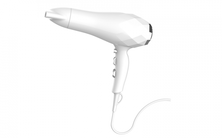 Фен для волосся Grunhelm GHD-576 білий 2 насадки 2200Вт