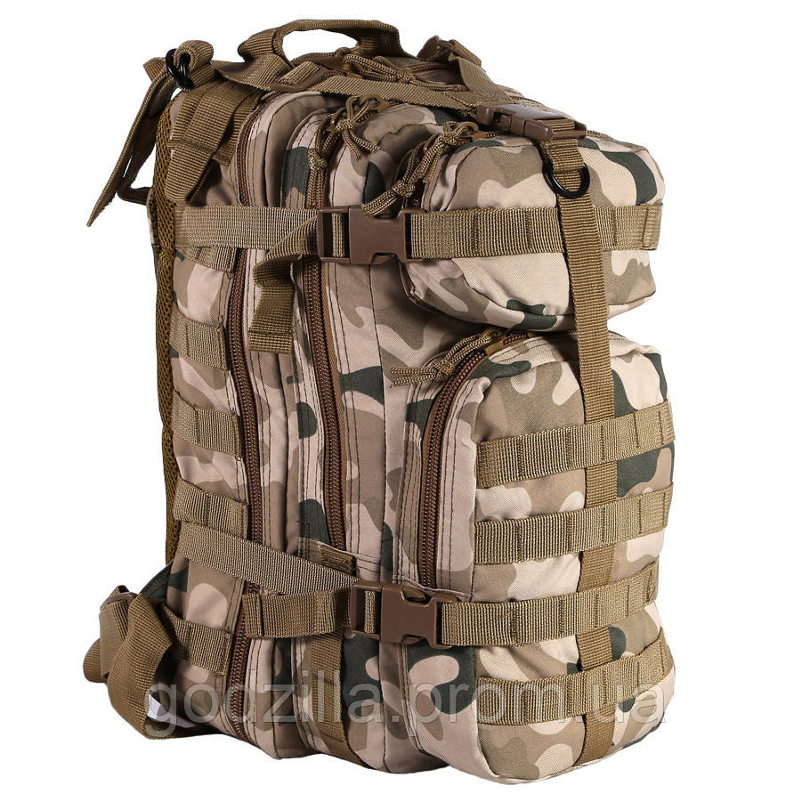 Тактичний рюкзак CAMO ASSAULT DESERT 25 л, фото 1