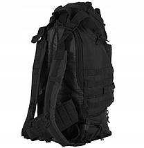 Тактический рюкзак CAMO OVERLOAD 60 л BLACK (PL-OV-BP-BL), фото 3