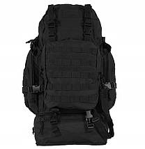 Тактический рюкзак CAMO OVERLOAD 60 л BLACK (PL-OV-BP-BL), фото 3